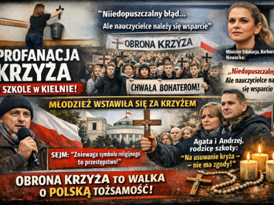 Skandaliczna profanacja krzyża