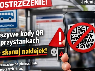 Fałszywe kody QR na przystankach w Jeleniej Górze. MZK ostrzega pasażerów