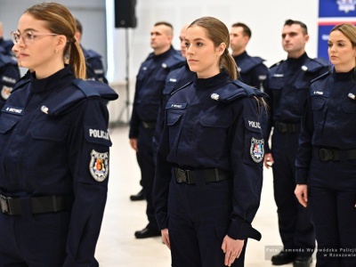 Nowi funkcjonariusze w podkarpackiej policji. Uroczyste ślubowanie