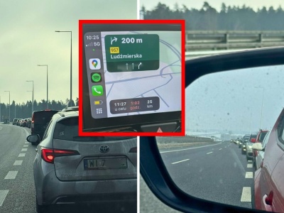 Korki na zakopiance. Przed nami i za nami kierowcy z Warszawy