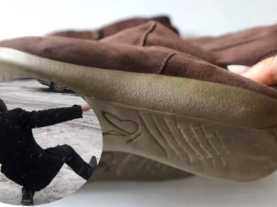 Kup w budowlanym i potrzyj podeszwy. Już się nie poślizgniesz