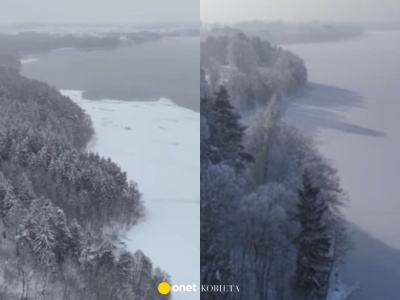 Jezioro Hańcza skute lodem. Badacze nie widzieli takiego zjawiska od lat