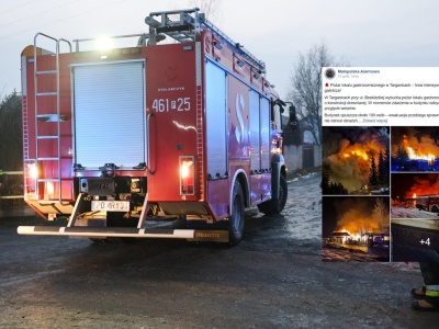 Ogromny pożar podczas wesela! Ogień szybko strawił budynek