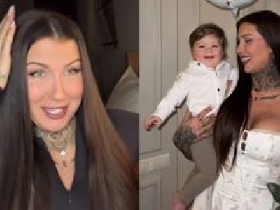 Podekscytowana Deynn pozdrawia z hotelu i cieszy się, że MA WYCHODNE: 