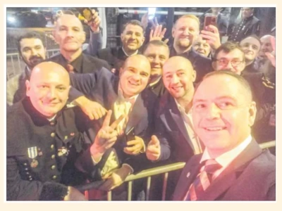 Jakub Dąbek na salonach, czyli karczma piwna z prezydentem Nawrockim