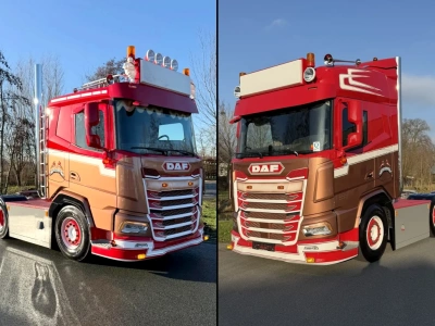Dwa szczególne DAF-y XF dla firmy Ceusters: ten sam styl w dwóch wysokościach