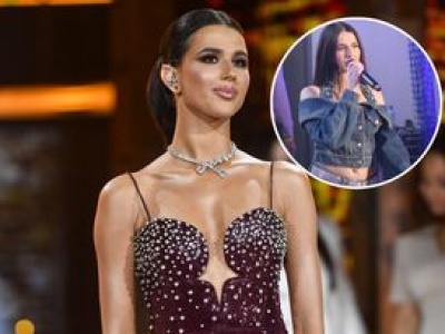 Roksana Węgiel wystąpiła na scenie w szkole. Odsłonięty brzuch zwracał uwagę tłumu