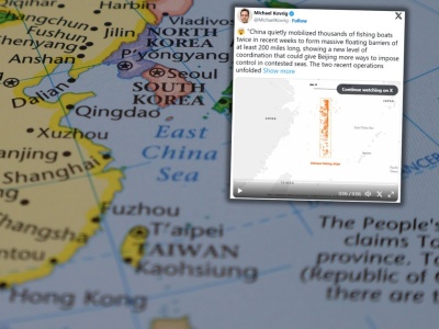 Chiny wysłały tysiące jednostek na morze. 