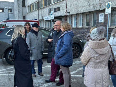 Konferencja prasowa w sprawie likwidacji oddziałów w szpitalu. Wadowice