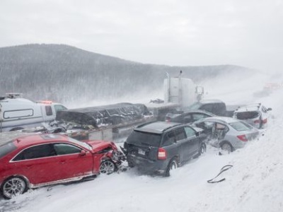 Karambol na autostradzie w Michigan