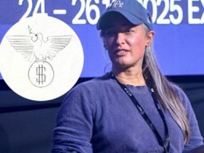 Wymowna grafika Matyldy Damięckiej. Dolarowy 