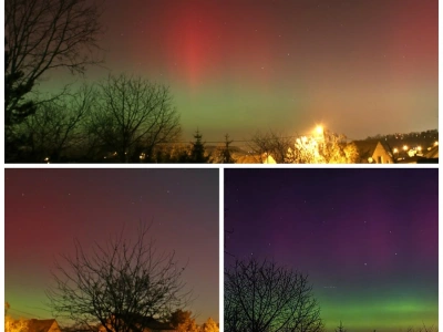 Światła na niebie nad regionem. Widowiskowa zorza polarna rozjaśniła niebo