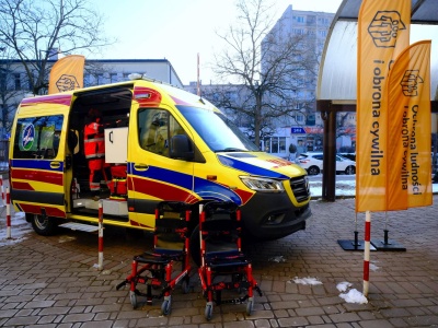 Nowa terenowa karetka i sprzęt do ewakuacji w Szpitalu MSWiA