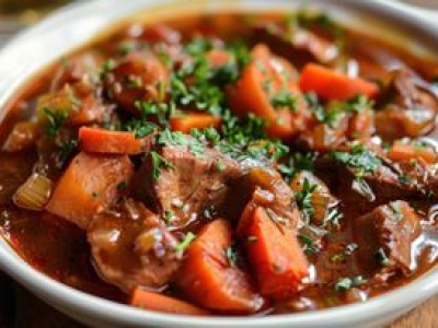 Tani, szybki i sycący gulasz. Mięso w nim jest delikatne i po brzegi napakowane żelazem i białkiem