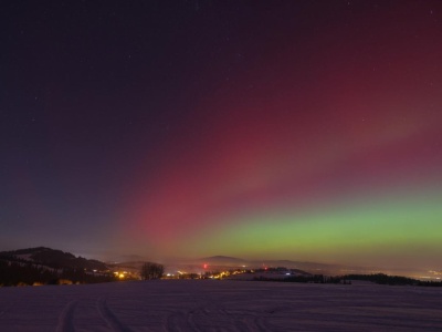 Zorza polarna nad Polską we wtorek 20 stycznia. Są już pierwsze zdjęcia