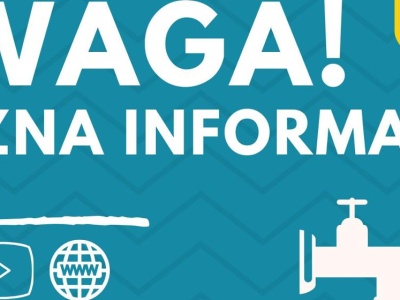 W związku z prowadzonymi pracami modernizacyjnymi przy zbiorniku wody surowej oraz komorze zasuw, wykonawca poinformował o możliwości wystąpienia chwilowych przerw w dostawie wody oraz jej zmętnienia w sieci wodociągowej w miejscowości Podło