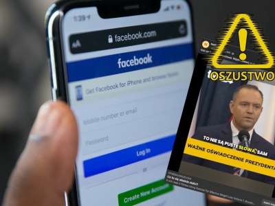 Oszustwa inwestycyjne na Facebooku. Scam z wizerunkiem prezydenta Nawrockiego