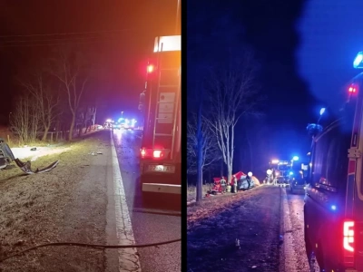 Tragiczny wypadek pod Jaworem. Nie żyje jedna osoba, cztery w szpitalu