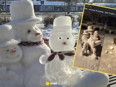 Śnieżna rodzina na Mokotowie zniszczona. Mieszkańcy żałują nietypowej instalacji