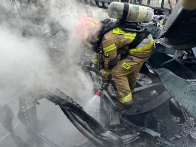 Płonie hala magazynowa w Tomaszowie