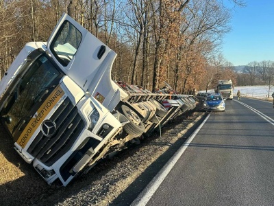 Jaszkówka - zdarzenie drogowe na K46