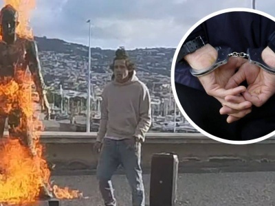 Wandal aresztowany! To on podpalił pomnik Cristiano Ronaldo