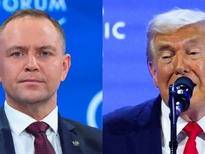 Donald Trump spotkał się w Davos z Karolem Nawrockim