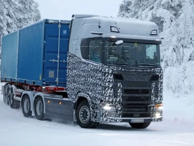 Zmodernizowana Scania na europejski rynek – wersja na rok 2027 w kamuflażu