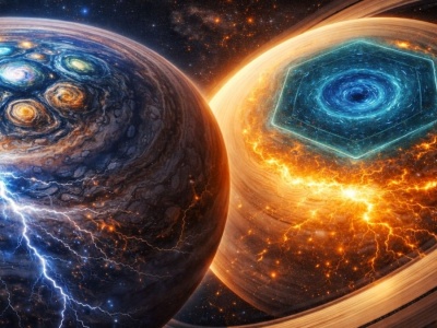 Dziwna pogoda na biegunach Jowisza i Saturna. Mogą dosłownie pękać