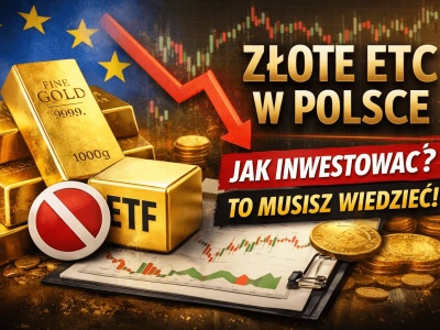 Złoto rośnie, ETF-y niedostępne. Jak Polacy naprawdę inwestują w kurs złota?