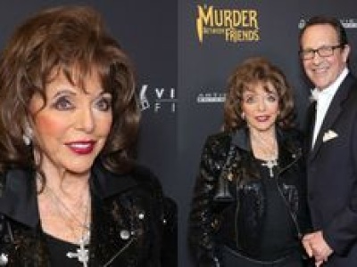 92-letnia Joan Collins bryluje na premierze filmu w towarzystwie młodszego o 32 lata męża (ZDJĘCIA)