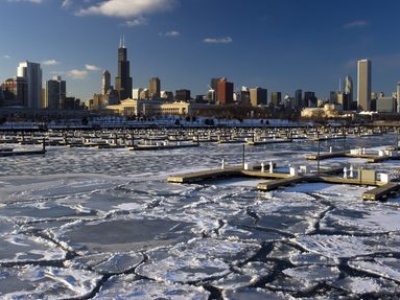 Ekstremalne mrozy w rejonie Chicago
