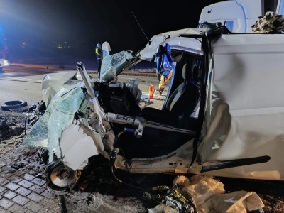 Uszew: poważny wypadek na DK75. W akcji LPR