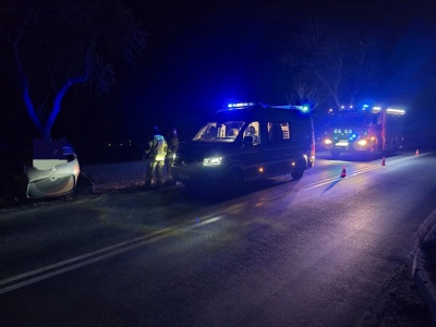 Jazdę zakończyła na dachu