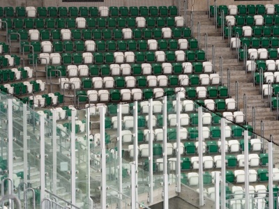 Ostatnie szlify na stadionie przed meczem Radomiaka z Arką. 748 miejsc dla kibiców gości