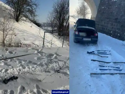 Ciął barierki pod wiaduktem. 37-latek zatrzymany na gorącym uczynku