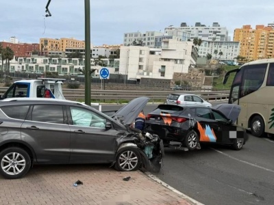 Dwa poważne karambole sparaliżowały ruch na Gran Canarii