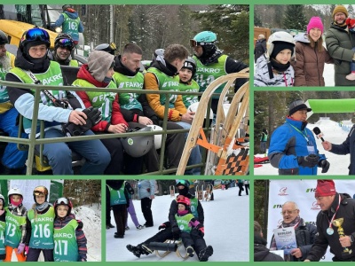 Na stoku wśród zawodników 83-latek i maluchy. Pierwsze Otwarte Mistrzostwa w Saneczkarstwie Dowolnym