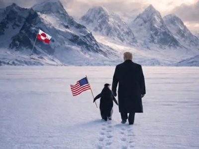 Biały Dom publikuje apel „Przytulmy pingwina” w związku z walką o Grenlandię