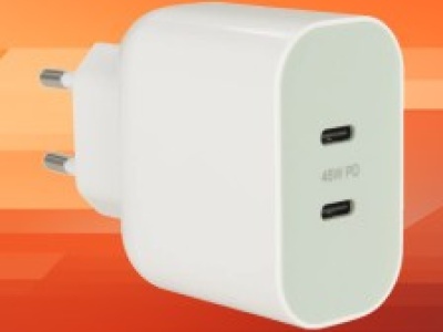 Dwuportowa ładowarka USB-C IKEA SJÖSS z ładowaniem 45W i PD za 34,40 zł na Allegro