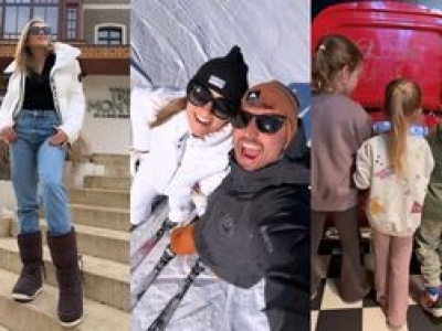 Agnieszka Kaczorowska relacjonuje wypad w góry z Marcinem Rogacewiczem i gromadką pociech: 