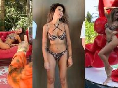 Natalia Siwiec WYGINA SIĘ w panterkowym bikini przed aparatem męża. 