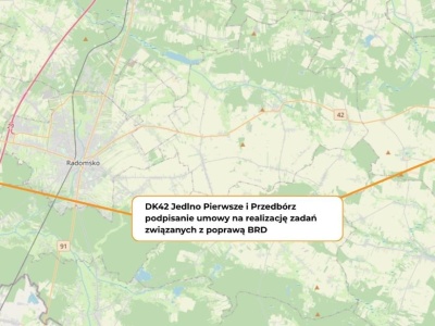 Na DK 42 będzie bezpieczniej. Zmiany w okolicy Radomska