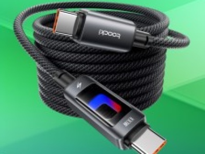 Kabel Toocki USB-C 100W z PD o długości 2 metrów za jedyne 16,14 zł w Amazon PL