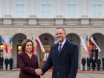 Prezydent Mołdawii Maia Sandu spotyka się z polskimi władzami w Warszawie