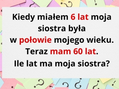 Nie podawaj wyniku zbyt pochopnie. Ta zagadka ma jeden haczyk