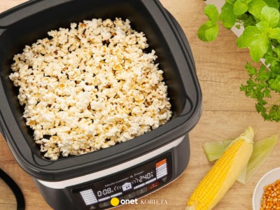 Ten pojemny air fryer ma aż 18 funkcji! Smaży, piecze, grilluje, a nawet robi popcorn