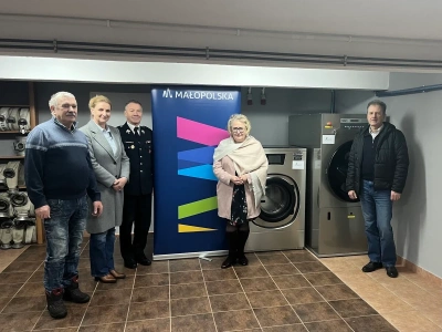 Nie tylko wozy i sprzęt ratowniczy. Strażacy z Sułkowic-Łęgu mają nową pralnię do odzieży bojowej