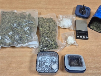 Ponad 400 gramów narkotyków zabezpieczonych podczas przeszukania