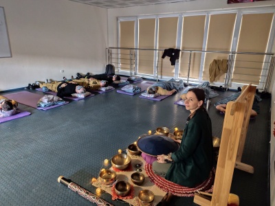 Zajęcia relaksacyjne w bielskiej komendzie